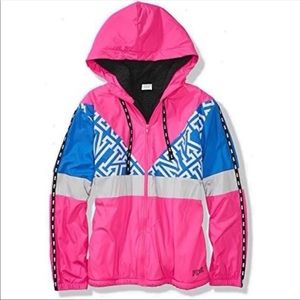 PINK Sherpa jacket / windbreaker
